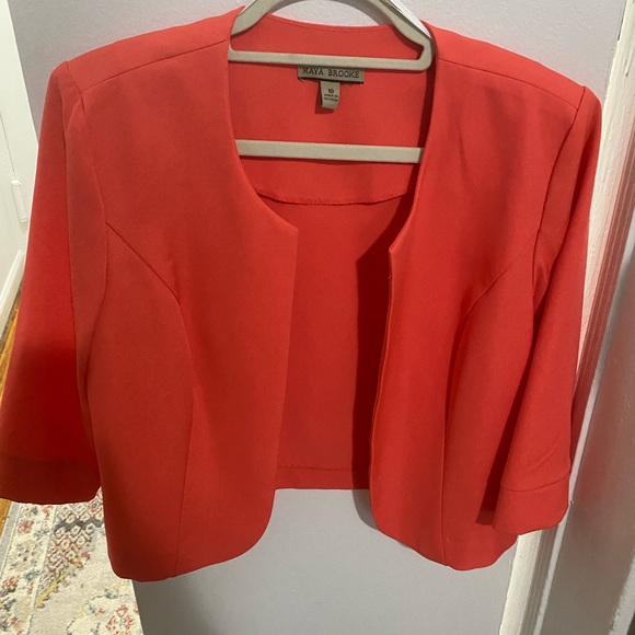 Maya Brooke orange Cropped blazer - Picture 2 of 5